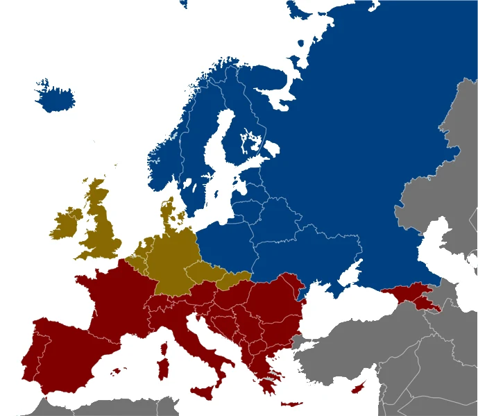 Mapa de contexto que situa Luxemburgo na Europa Ocidental e assinala a capital.