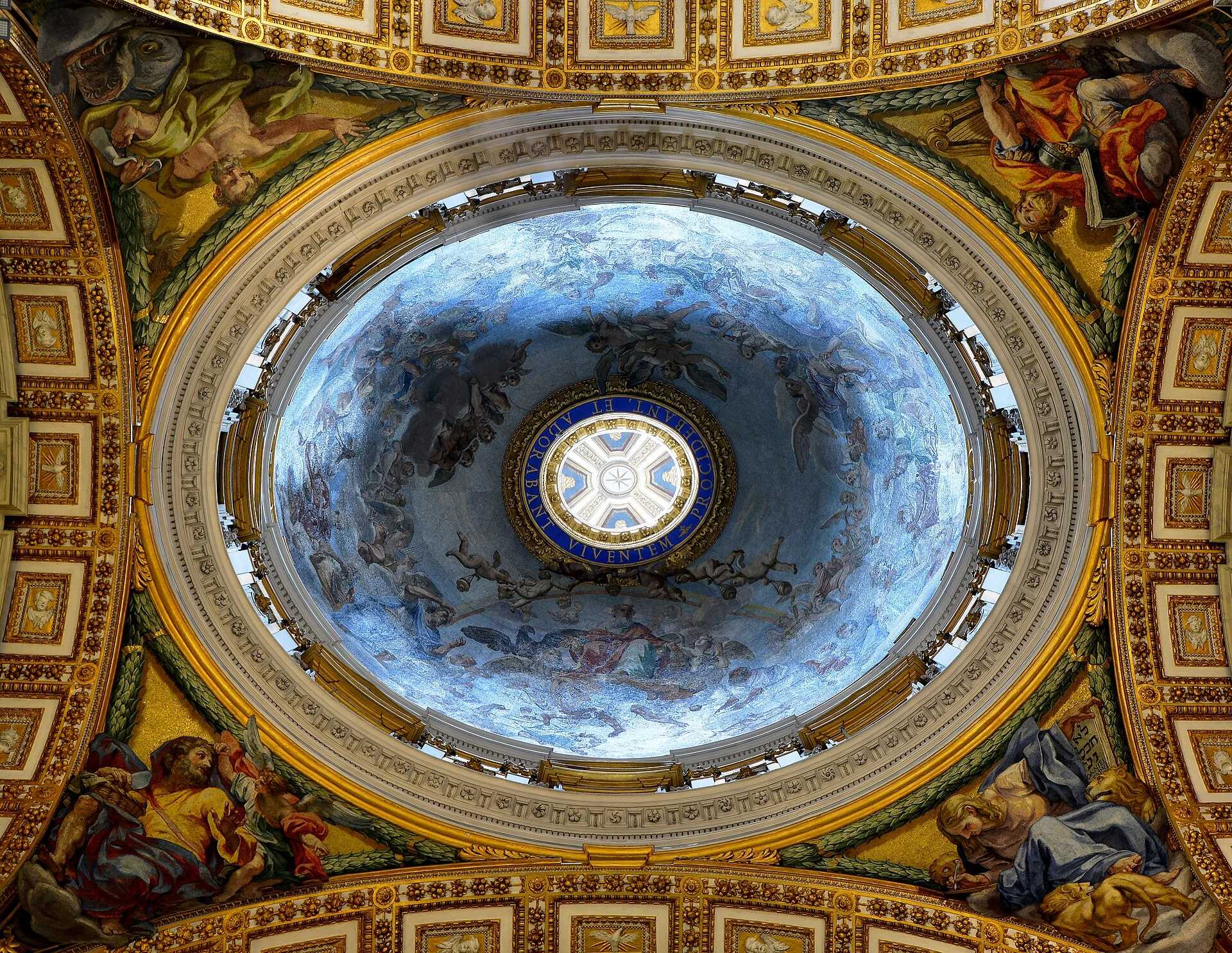 Interior staircase of Saint Peter’s Basilica dome.