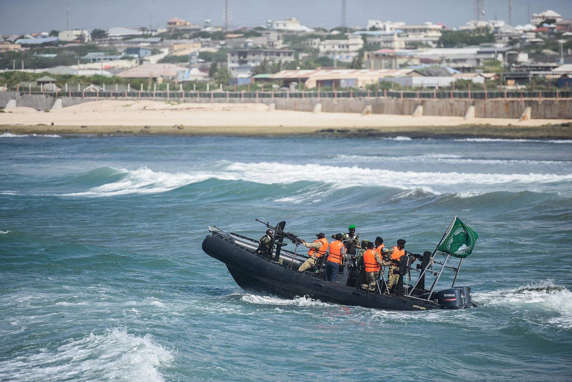 Côte de l’océan Indien près de Mogadiscio.