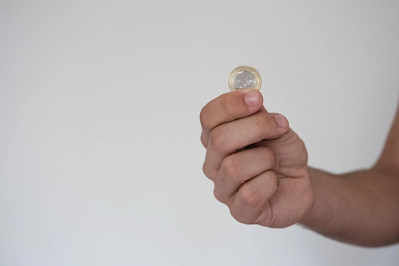 Billets et pièces en euros comme référence monétaire pour le Portugal.