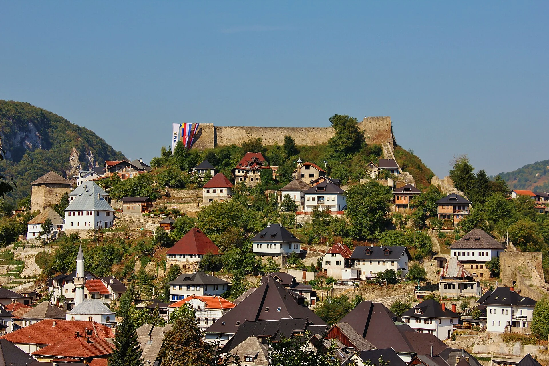 Mlinčići-Wassermühlen zwischen den Pliva-Seen bei Jajce.