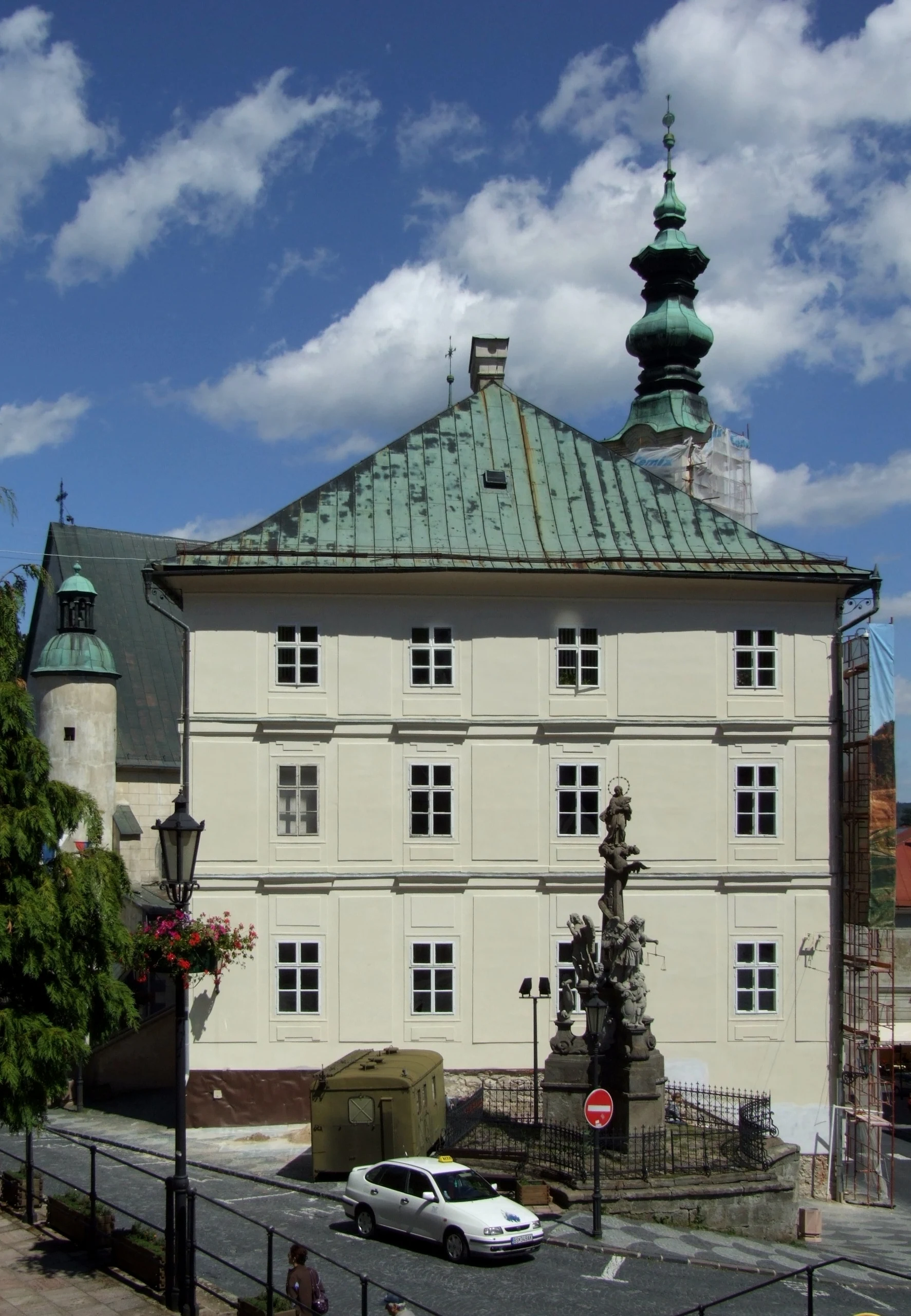 Eingang zu einem Stollen im Slowakischen Bergbaumuseum in Banská Štiavnica.