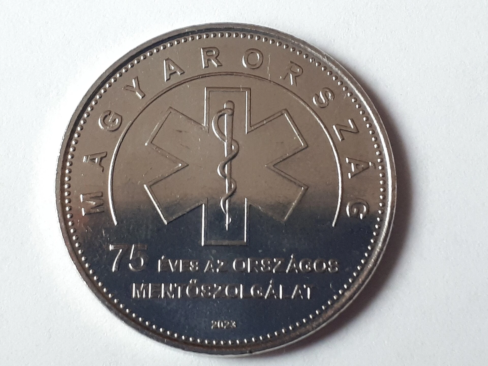 Ungarische 50-Forint-Gedenkmünze.