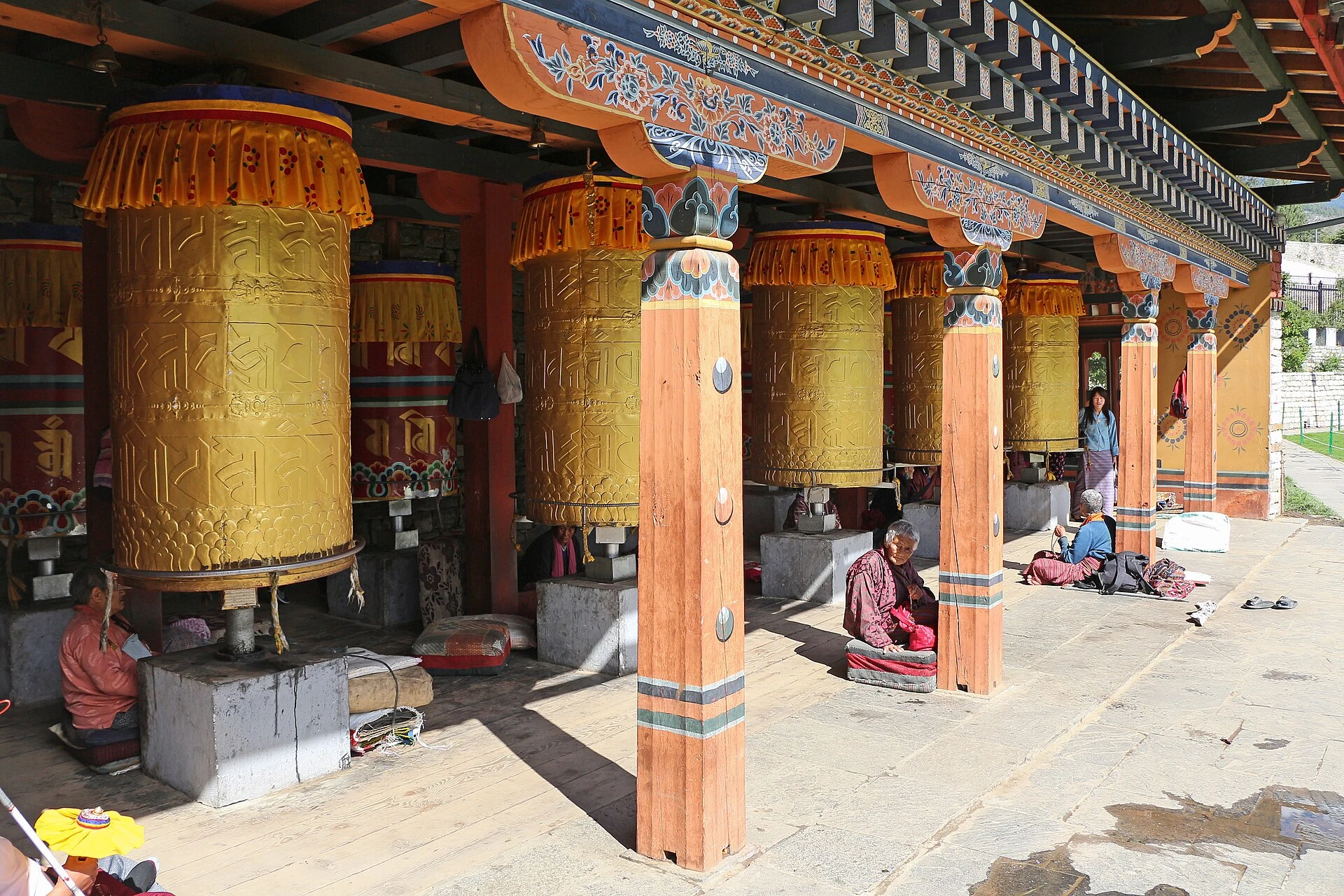 Veduta urbana di Thimphu, capitale del Bhutan