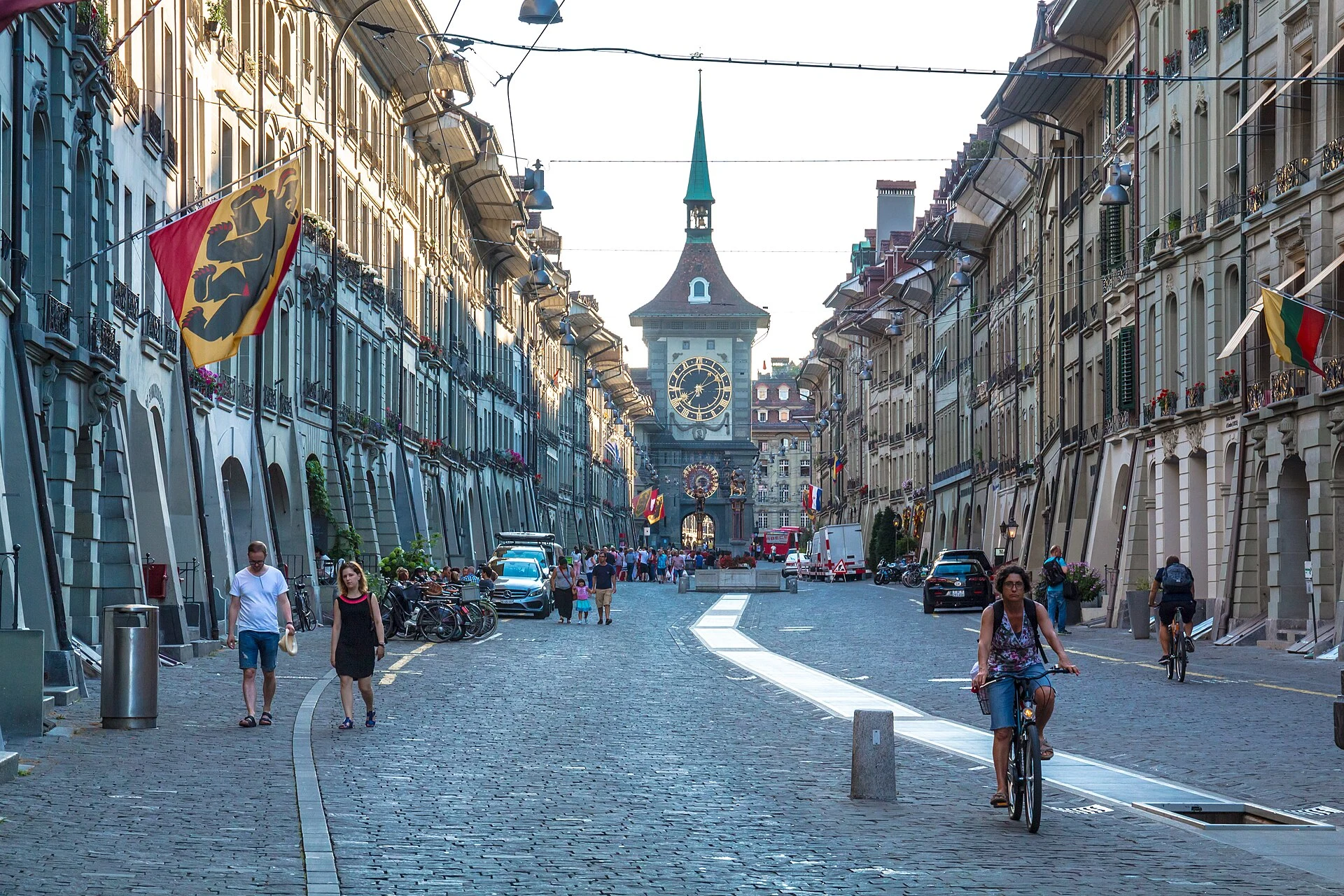 Veduta urbana contemporanea di Berna, capitale della Svizzera.