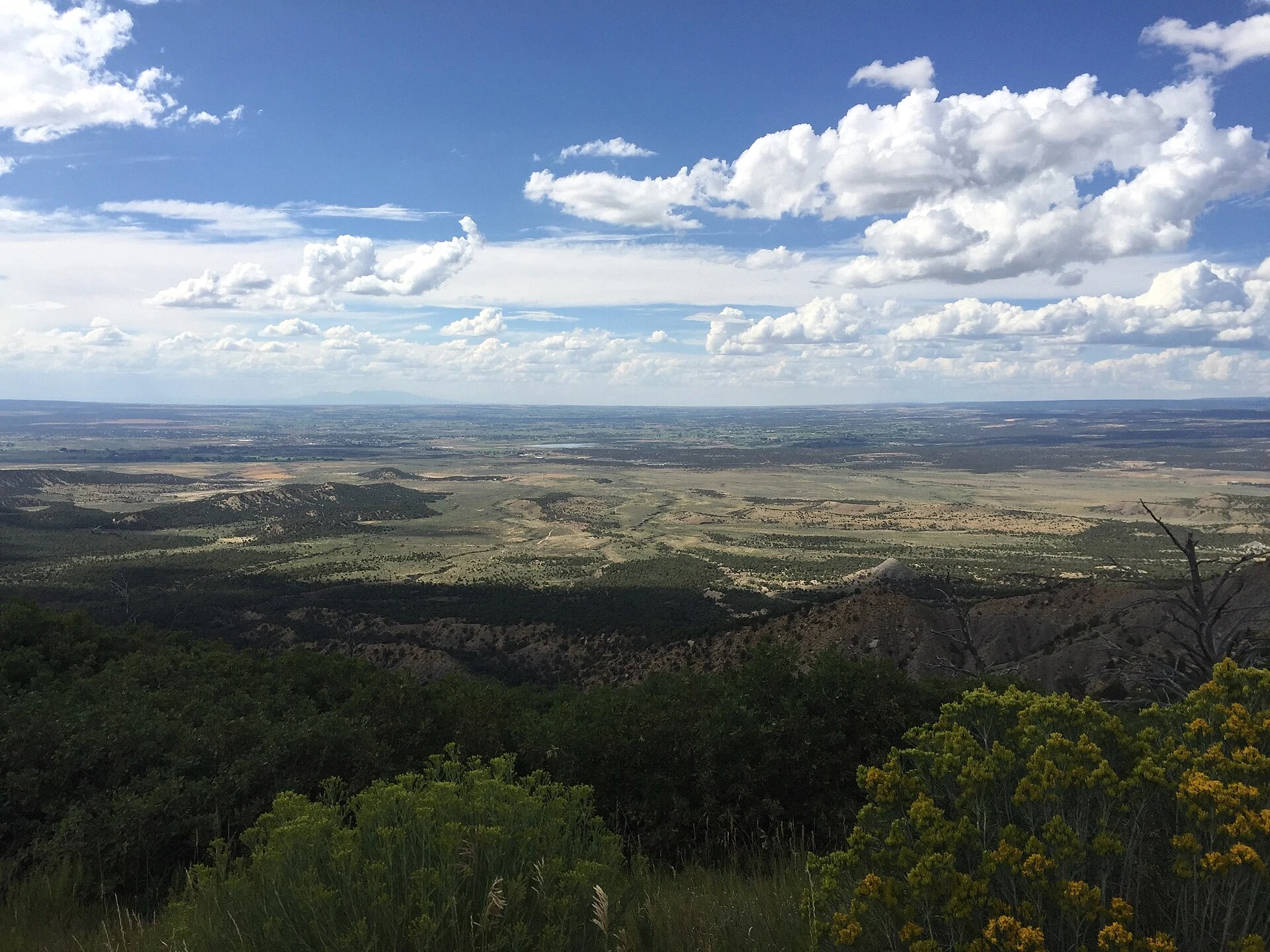Belvedere sui canyon e sull'altopiano di Mesa Verde.