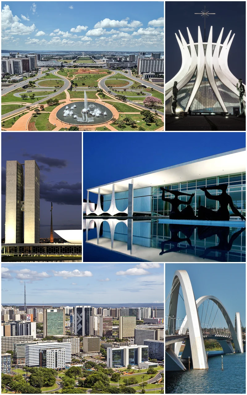 Architecture civique à Brasília, capitale du Brésil