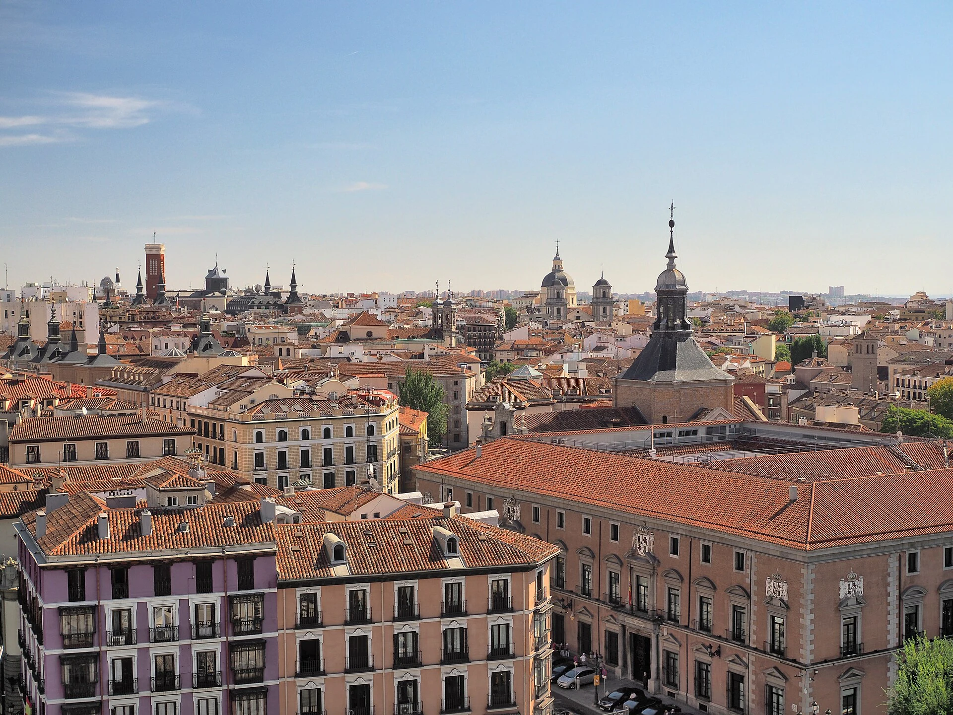 Urban view of Madrid, Spain’s capital.