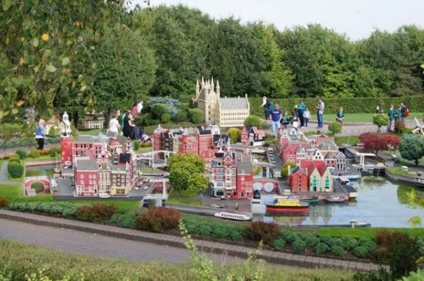 Urban view of Amsterdam, capital of the Netherlands.