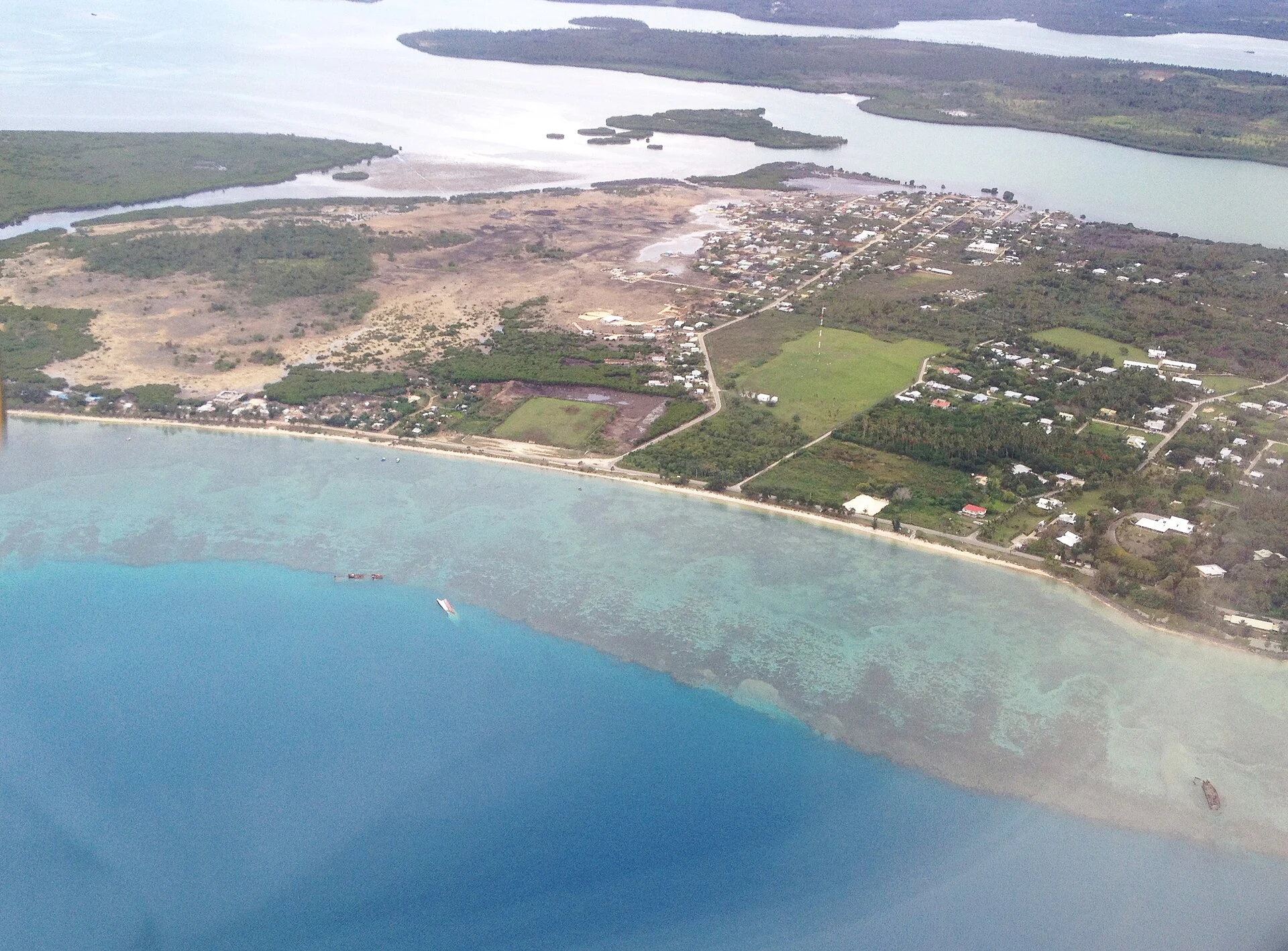 Paesaggio di Tongatapu, l'isola in cui si trova Nuku'alofa.