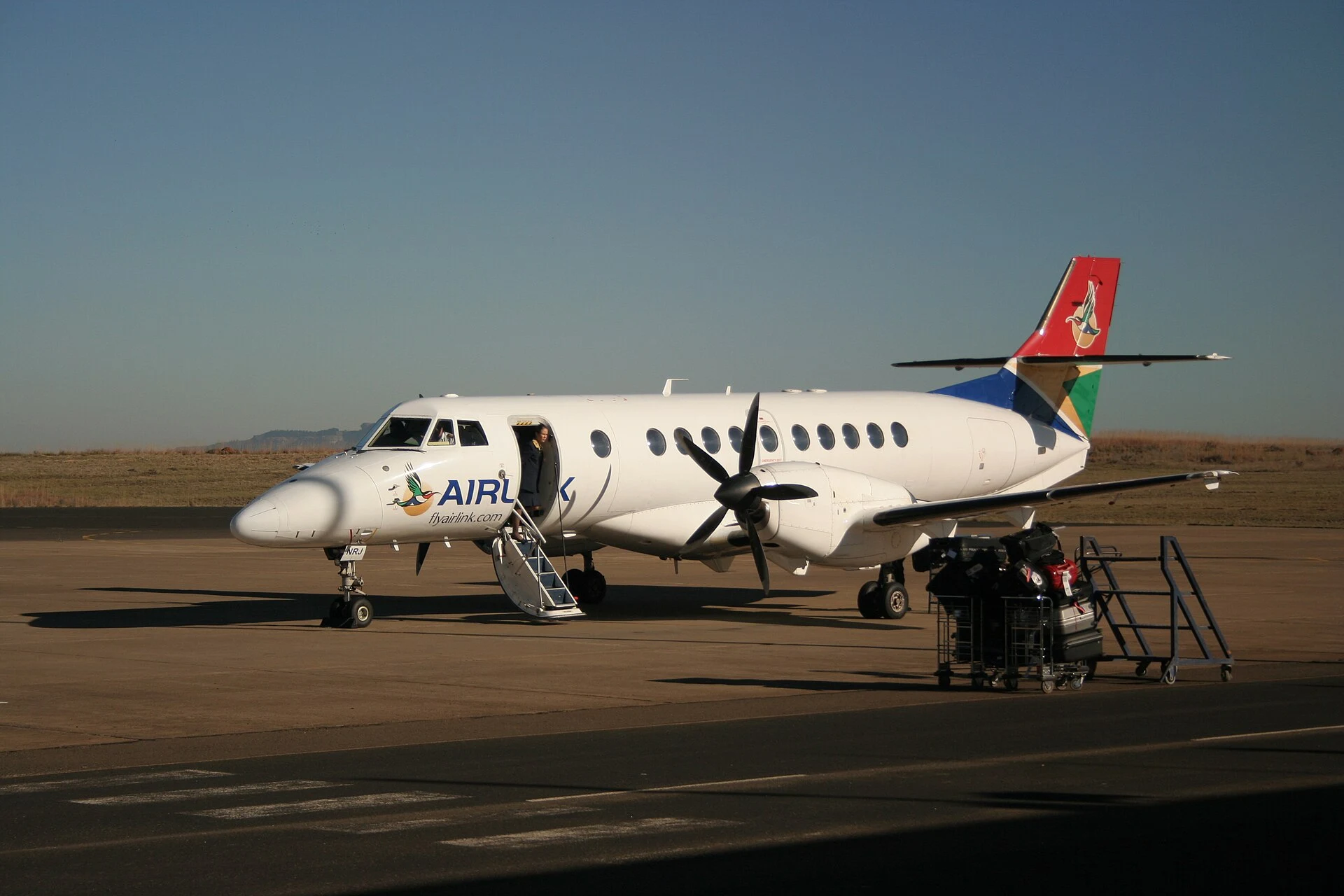Extérieur de l'aéroport international Moshoeshoe I à Maseru.
