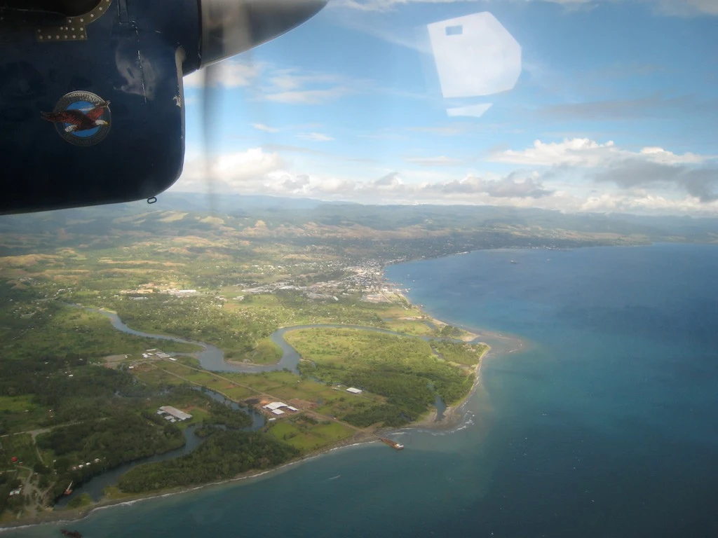 Veduta urbana di Honiara, capitale delle Isole Salomone.