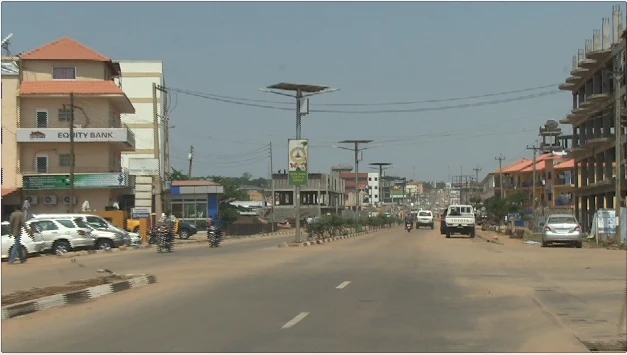Vista de Juba, capital do Sudão do Sul, se o local da fotografia for confirmado.