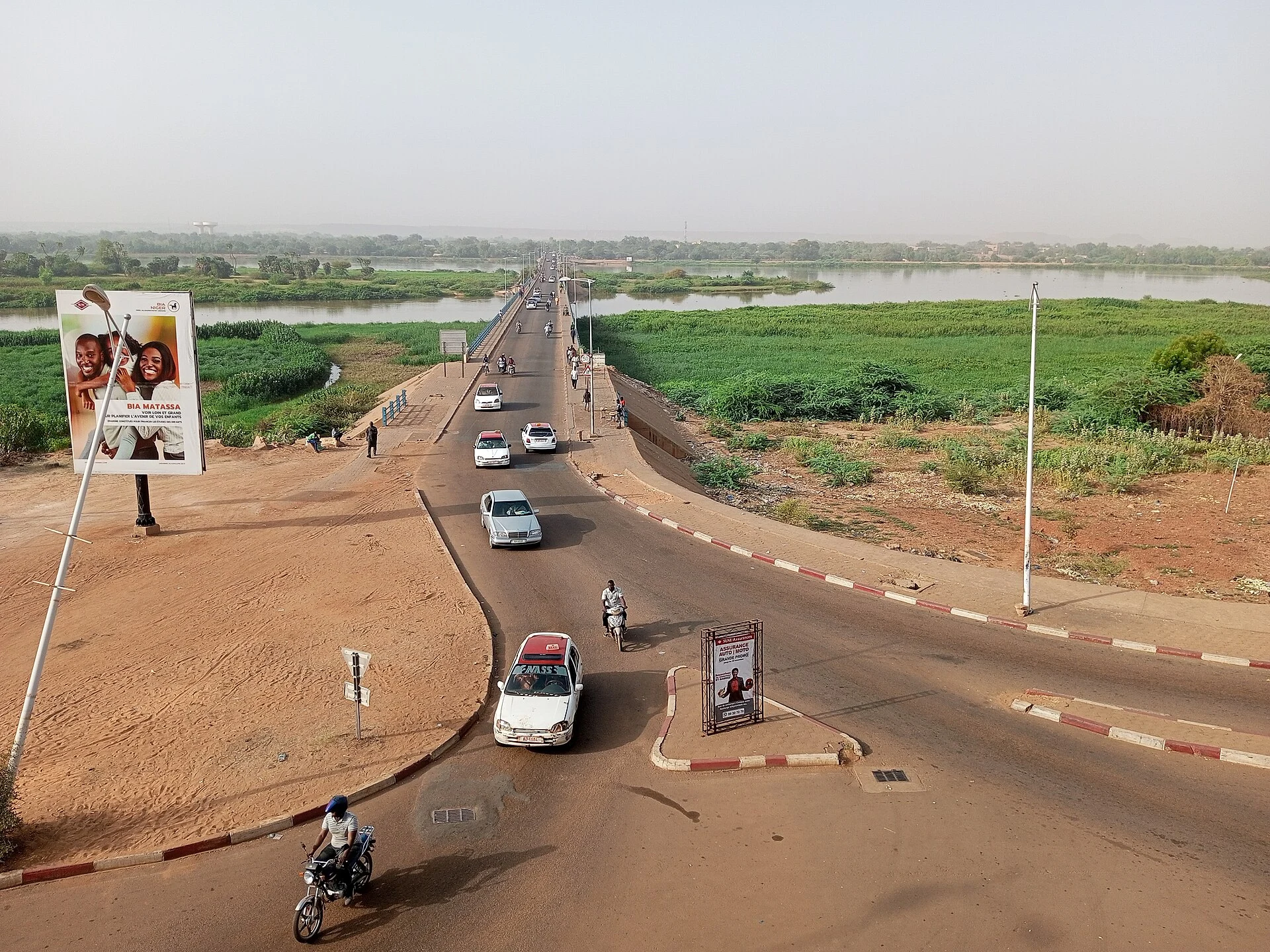 Identified city view of Niamey, the capital of Niger.