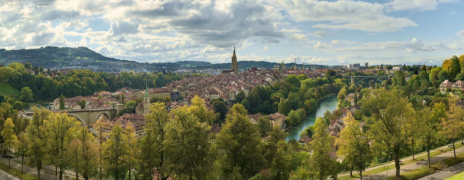 Urban view of Bern, the capital of Switzerland.